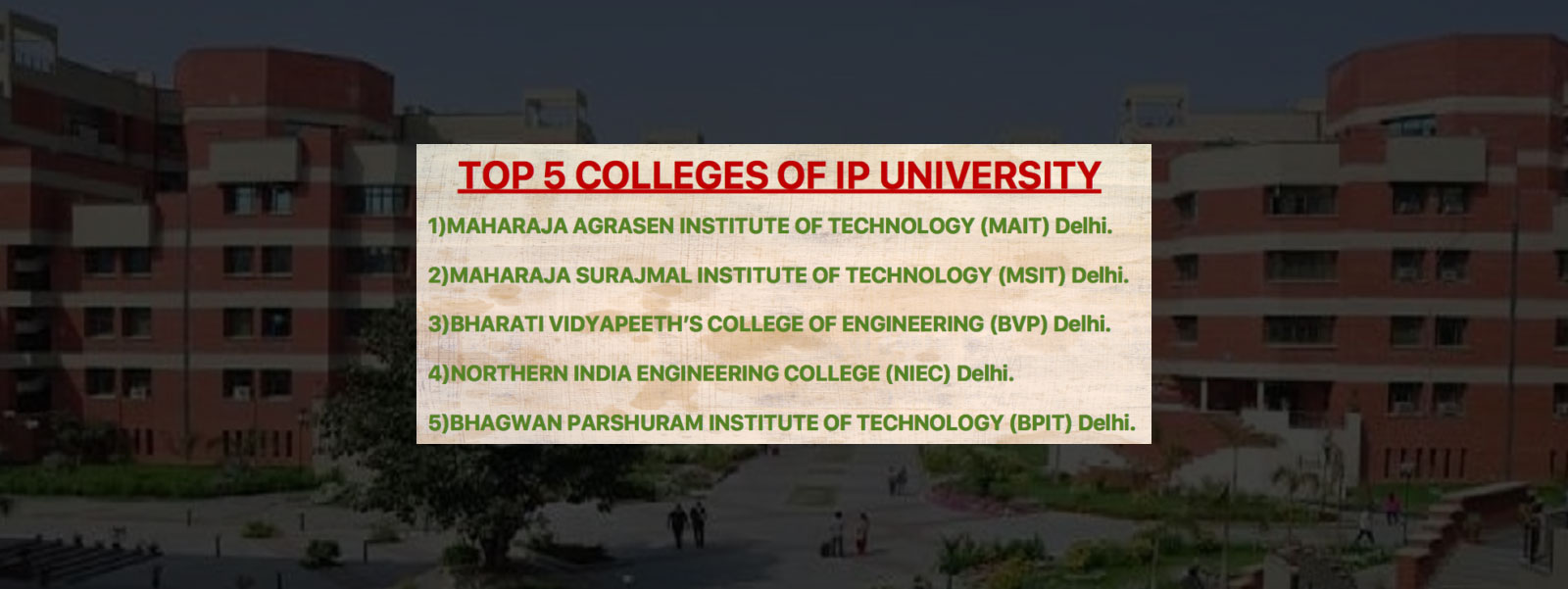 Top-5-Colleges-of-IP-University-Delhi-ncr Top-5-Colleges-of-IP-University-Delhi-ncr